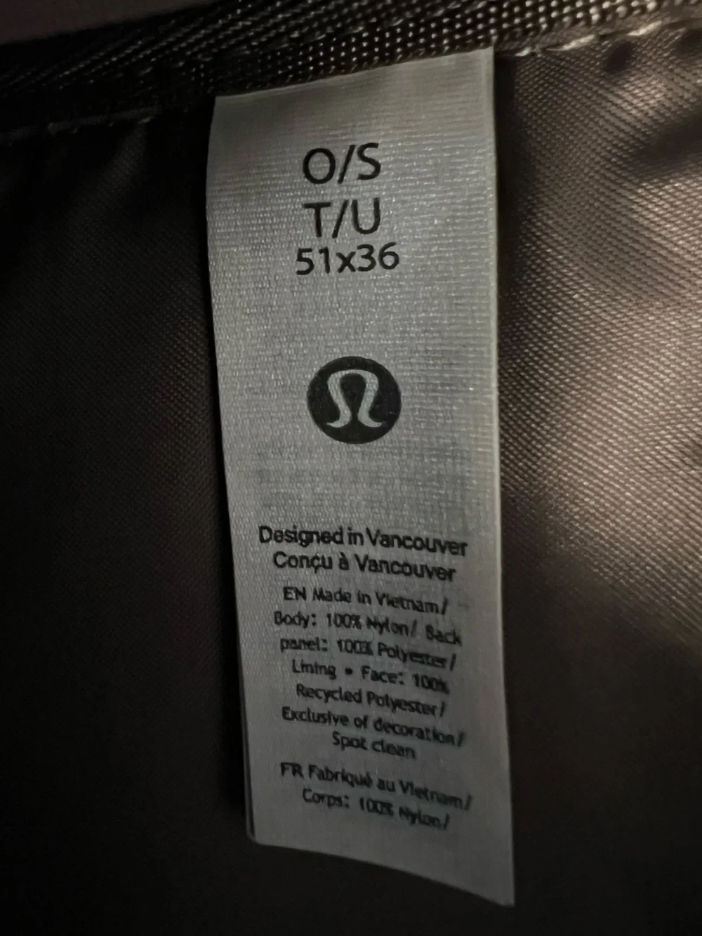 #826 Lululemon Wunderlust Backpack 25L Nomad Taupe NWOT Travel Bag